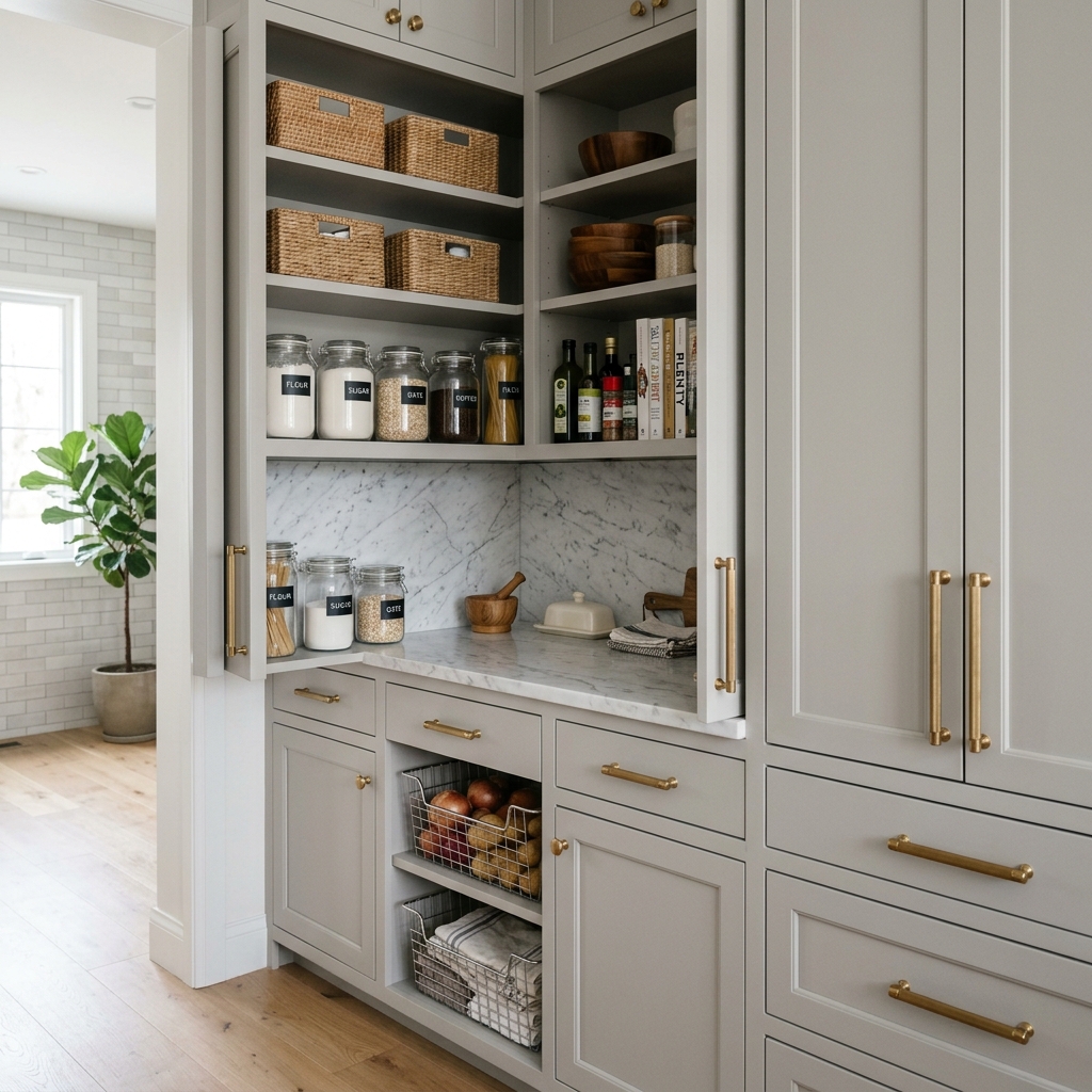 Custom pantry storage fit